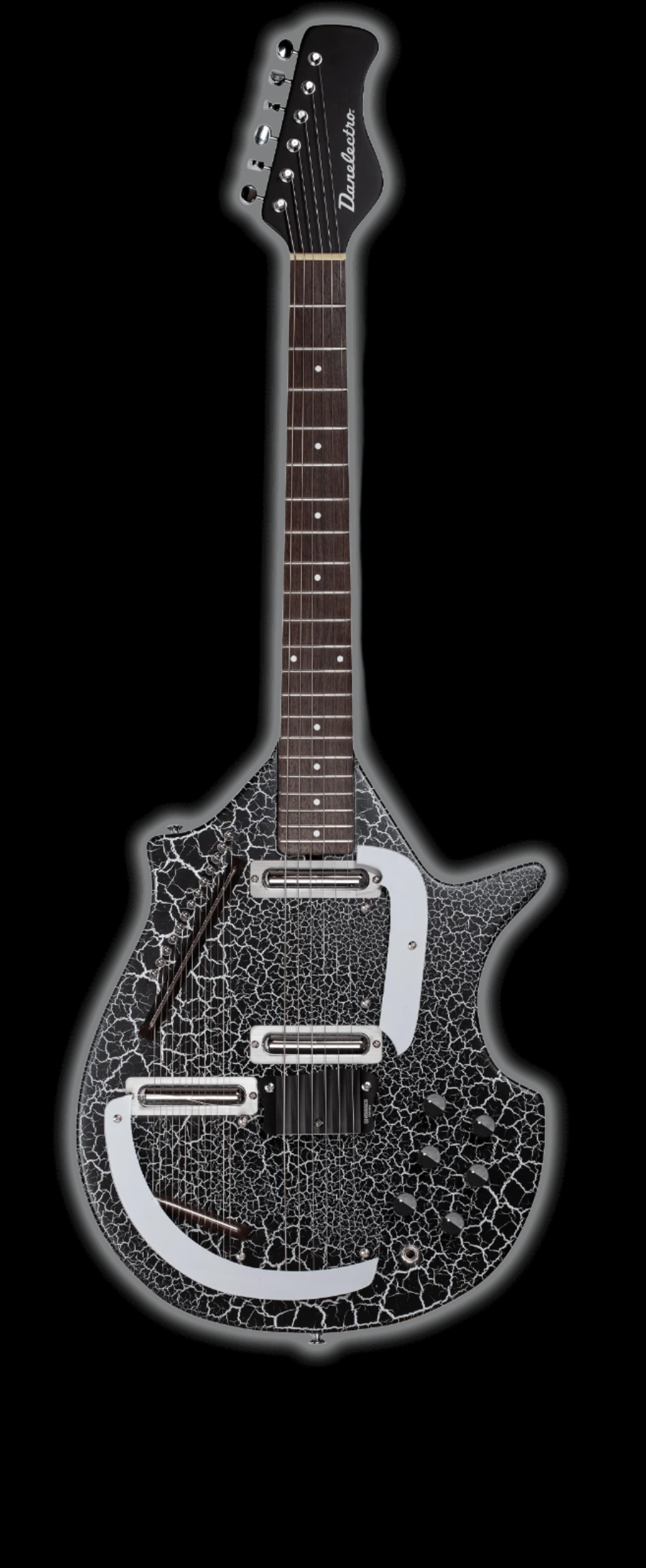 Danelectro - Sitar Reissue - Black Crackle