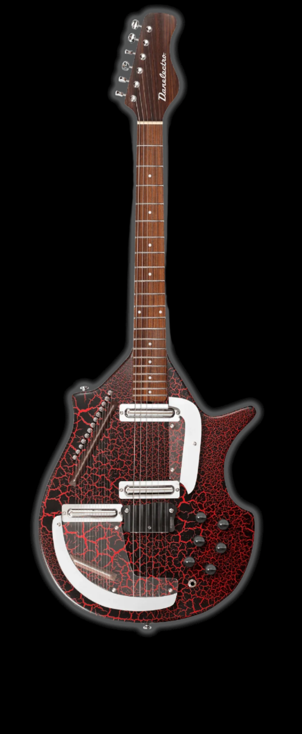Danelectro Sitar Reissue Crackle Red