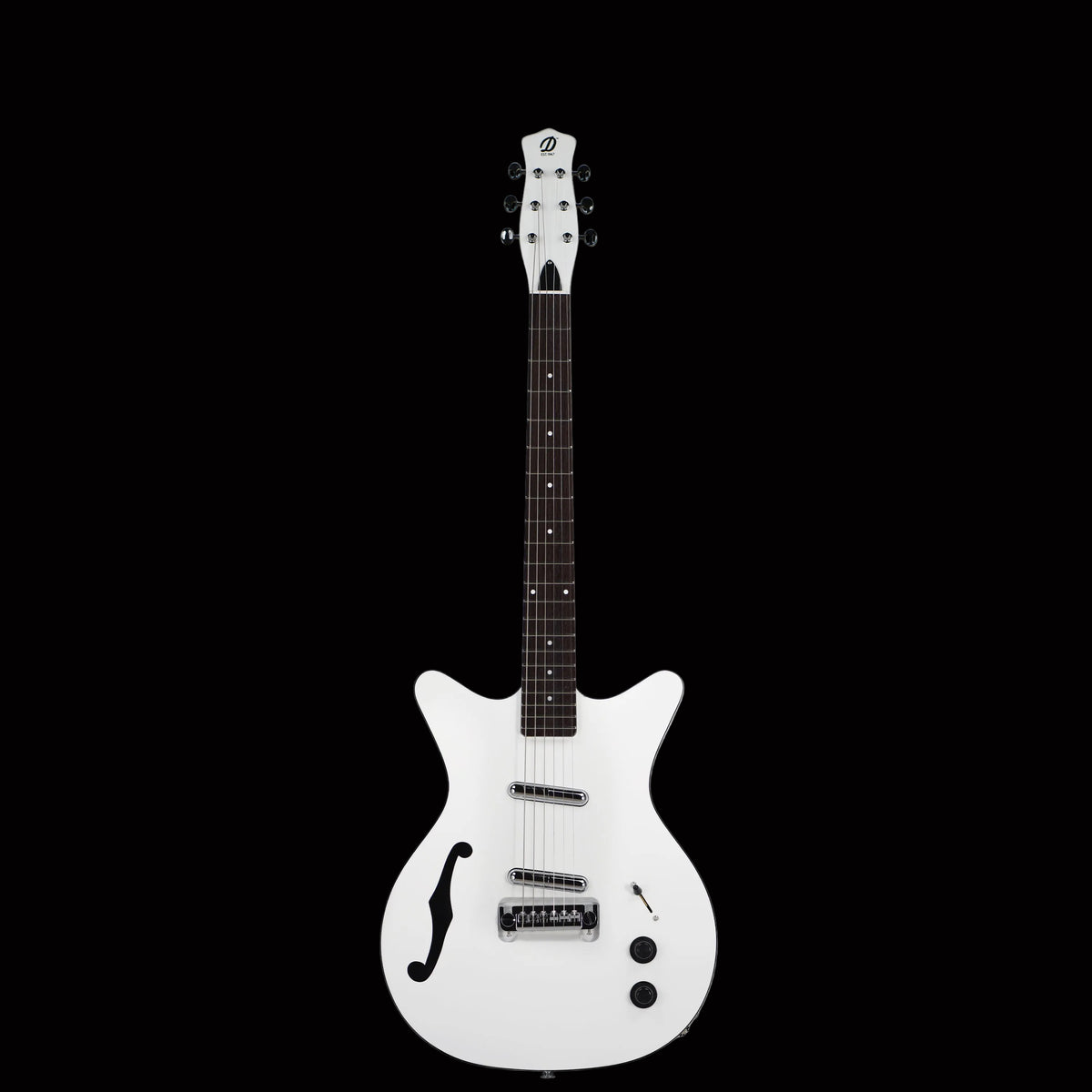 Danelectro Fifty Niner Semi-Hollow Electric Guitar - White