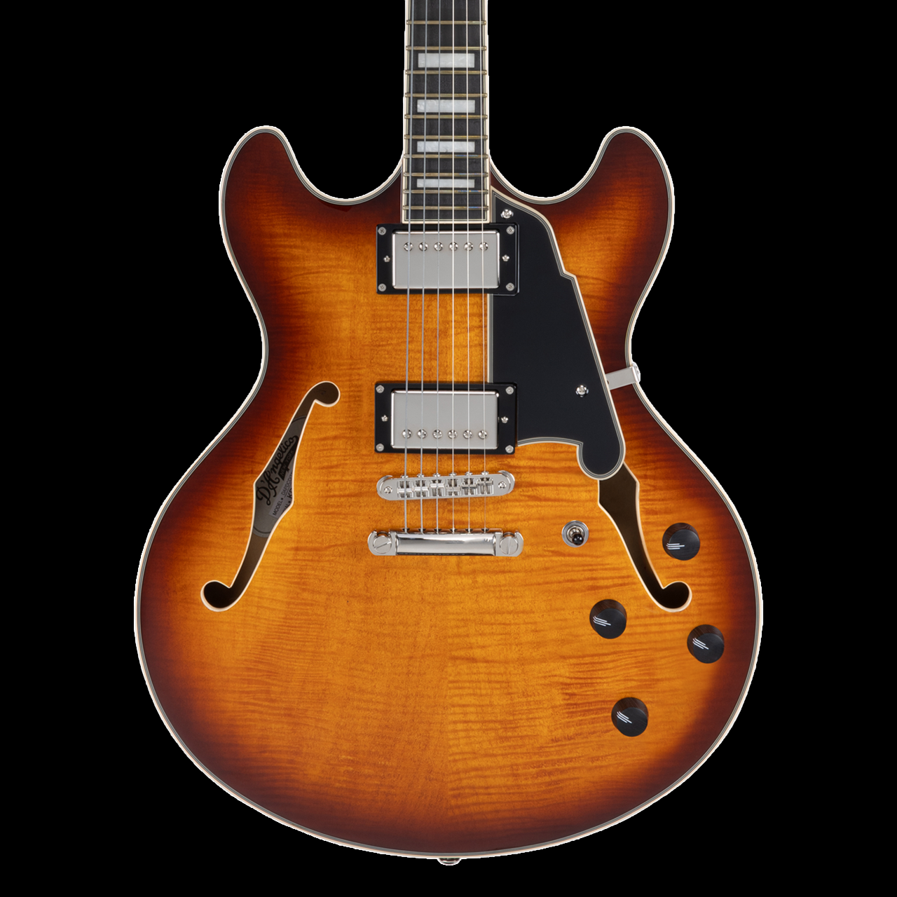 D'Angelico Premier DC Dark Iced Tea Burst Electric Guitar with Gig Bag