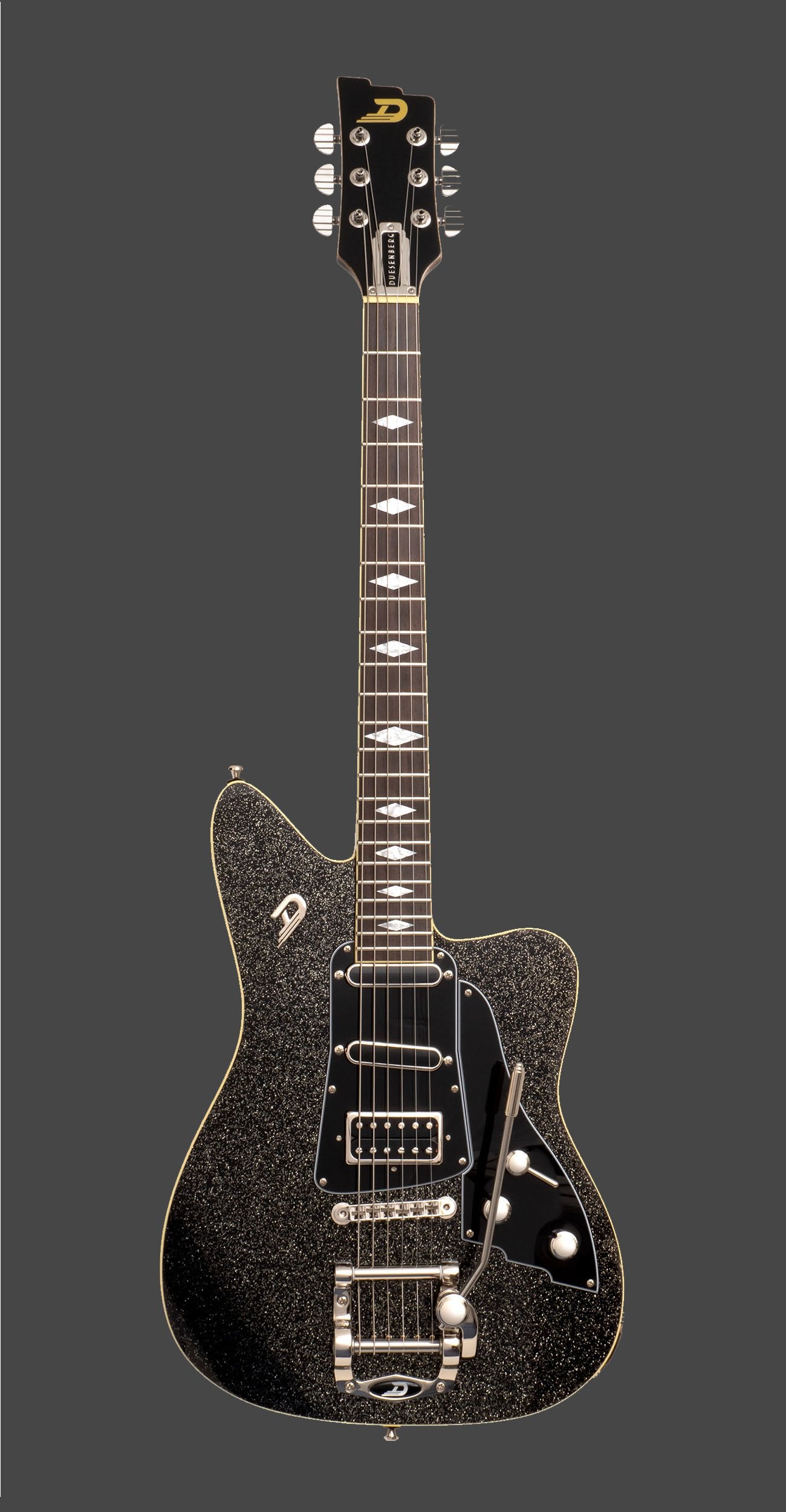 Duesenberg Paloma Black Sparkle Electric Guitar with Gig Bag
