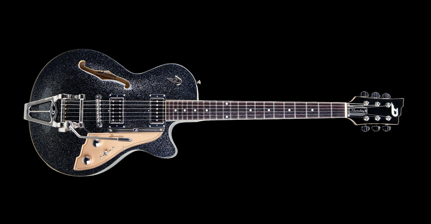 Duesenberg Starplayer TV Black Sparkle with Case