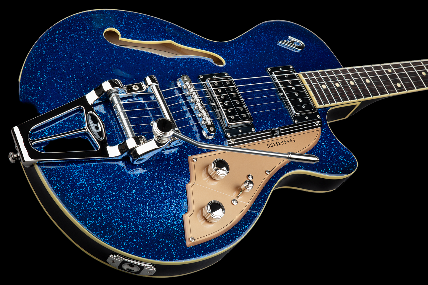 Duesenberg Starplayer TV Blue Sparkle with Case