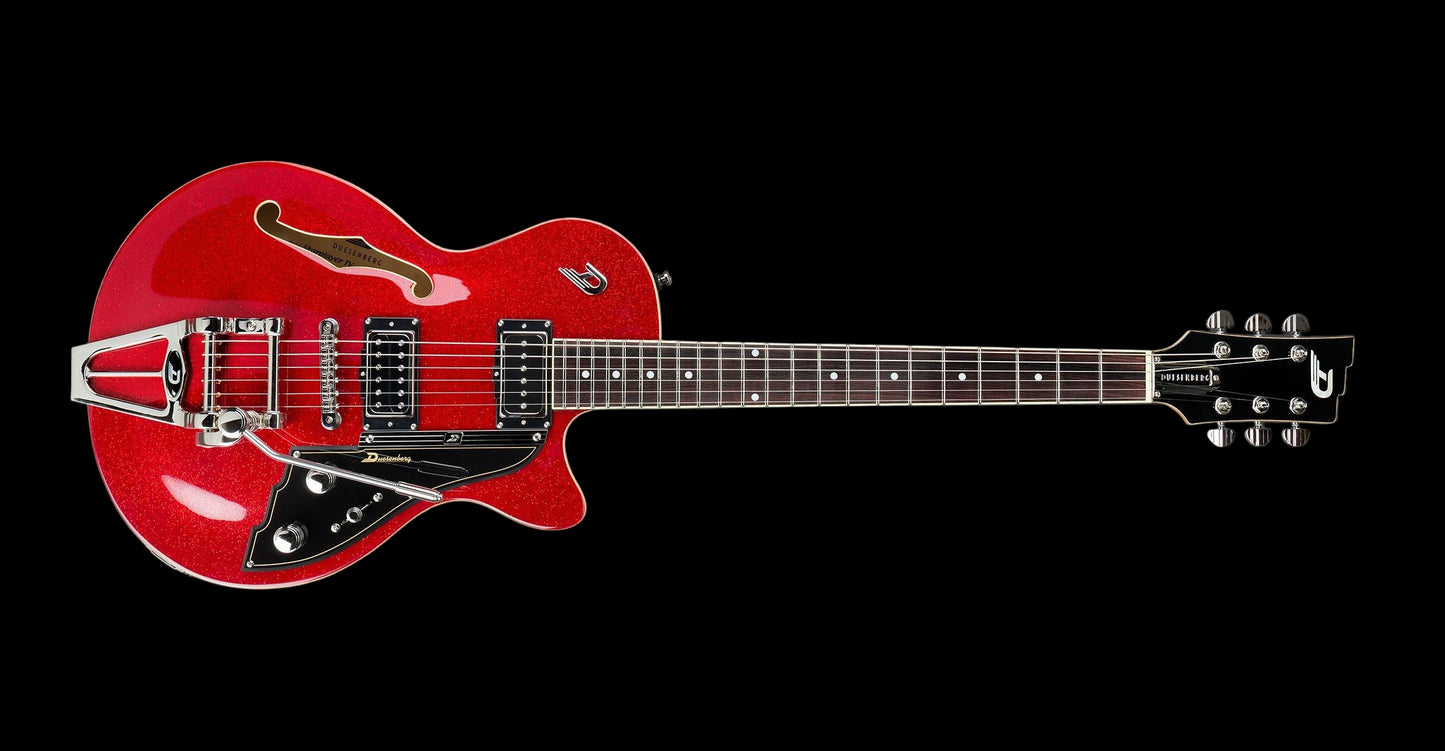 Duesenberg Starplayer TV Red Sparkle with Case