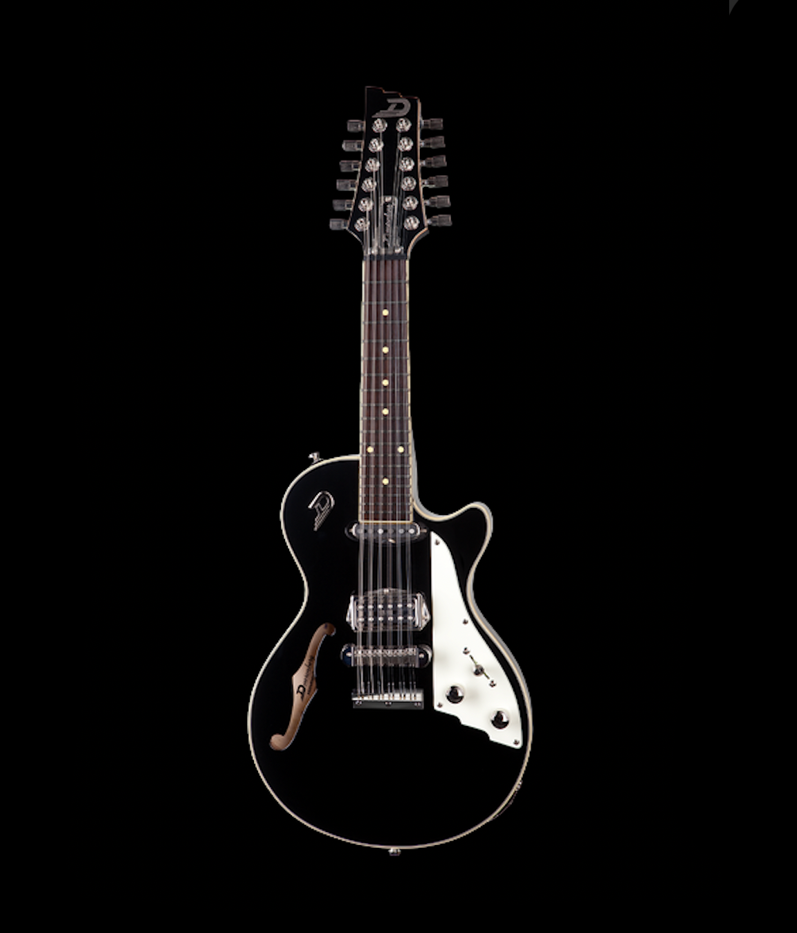 Duesenberg Mando 12-string Black Mandolin with case