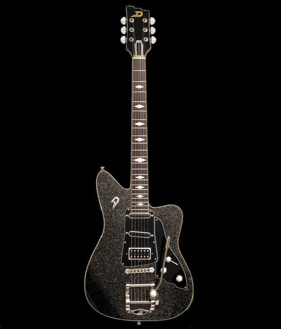 Duesenberg Paloma Black Sparkle Electric Guitar with Gig Bag