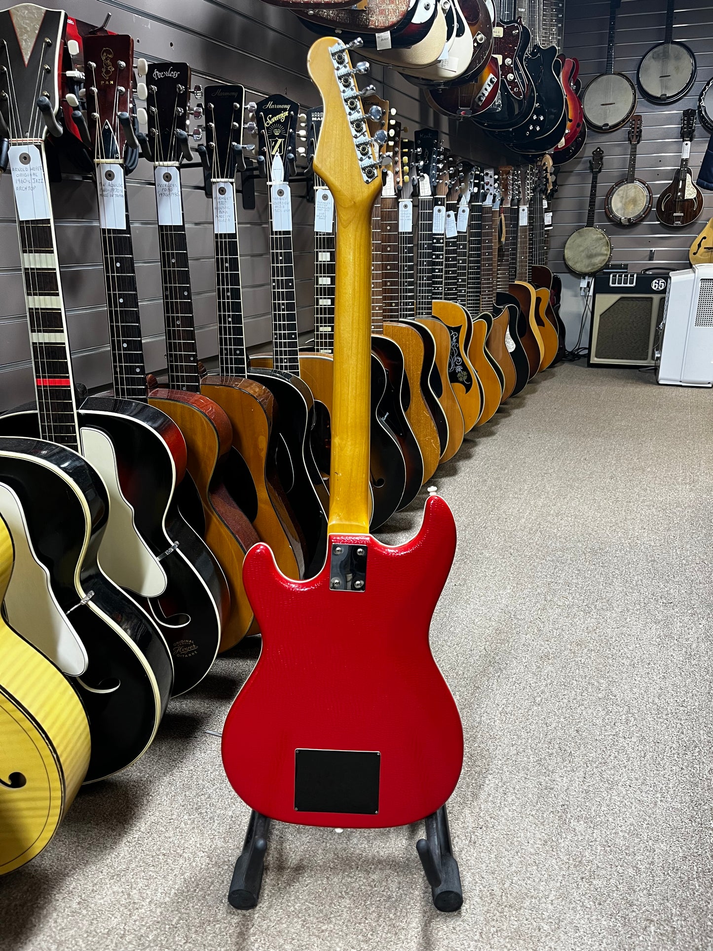 Hofner 173 1964 Red Vinyl Electric Guitar