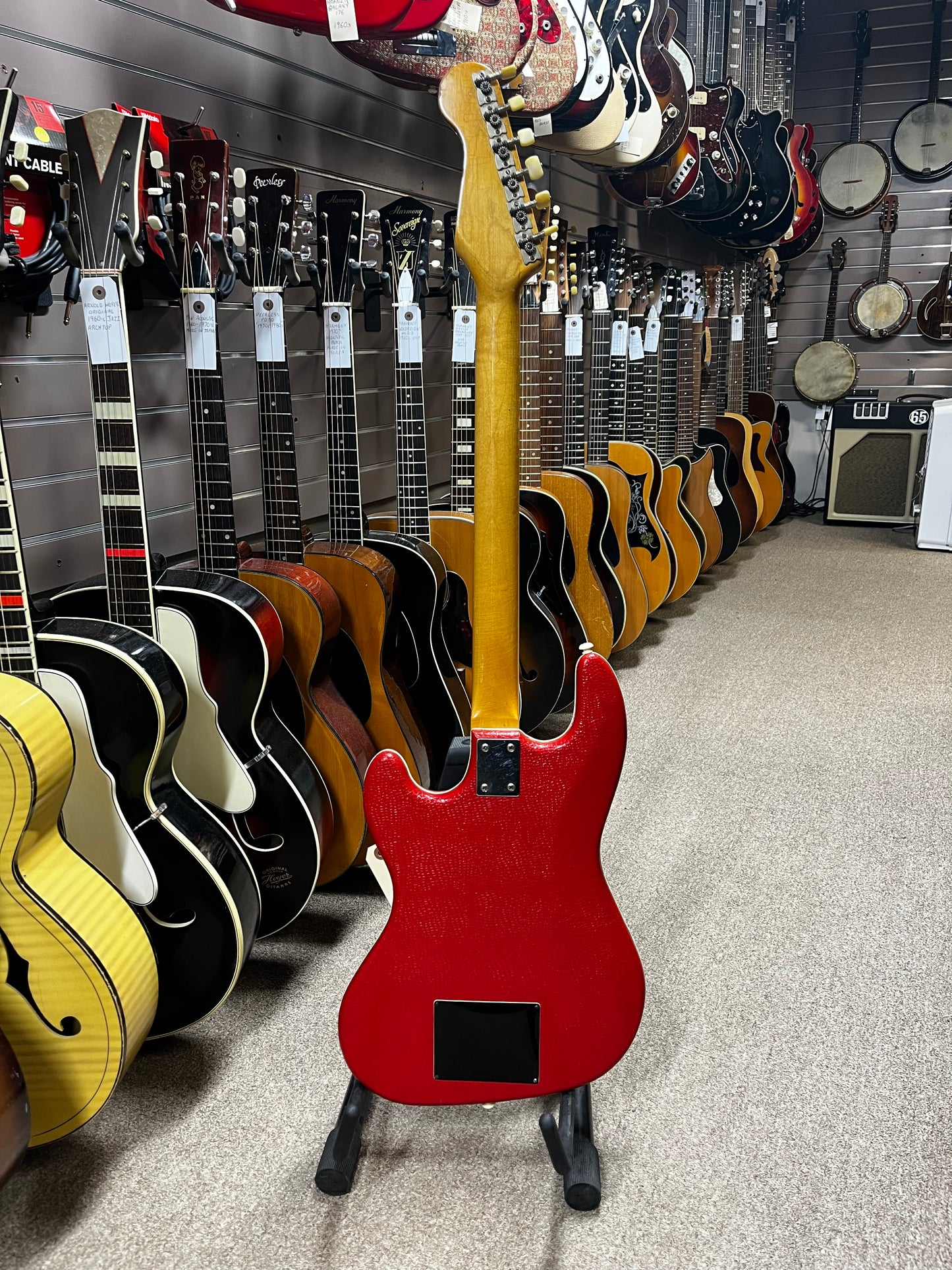 Hofner 175 Galaxie 1963 Red Vinyl Electric Guitar