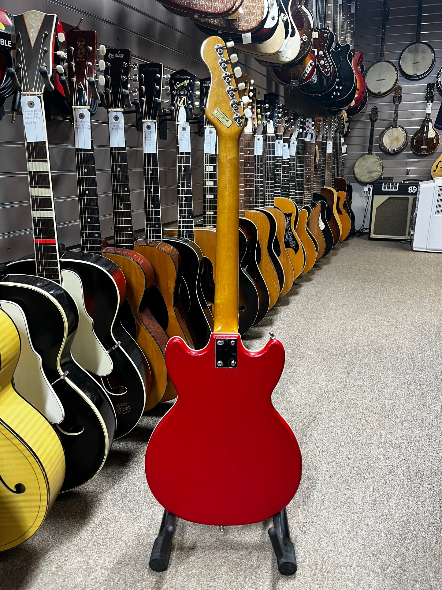Hofner Colorama I 1960s Red Vinyl Electric Guitar