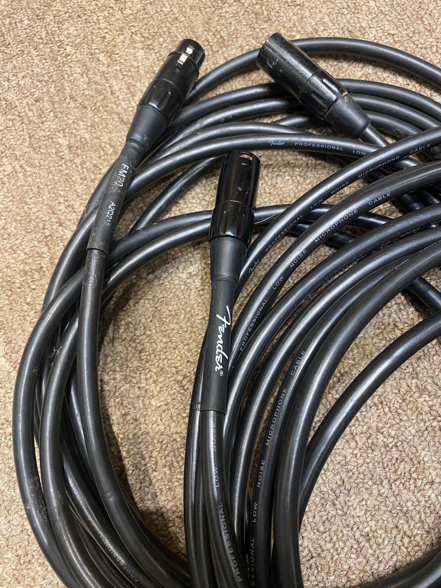 Fender Performance Series 20' Microphone Cable - Open Box 2 for 1