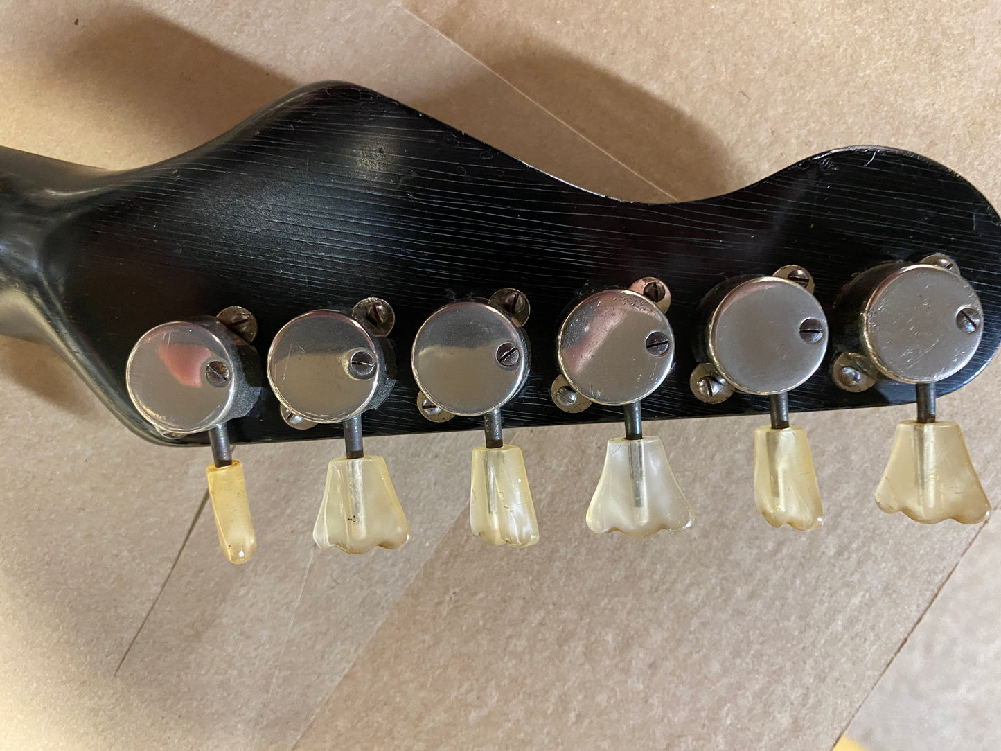 Hofner 175 Galaxie 1963 White Vinyl Electric Guitar