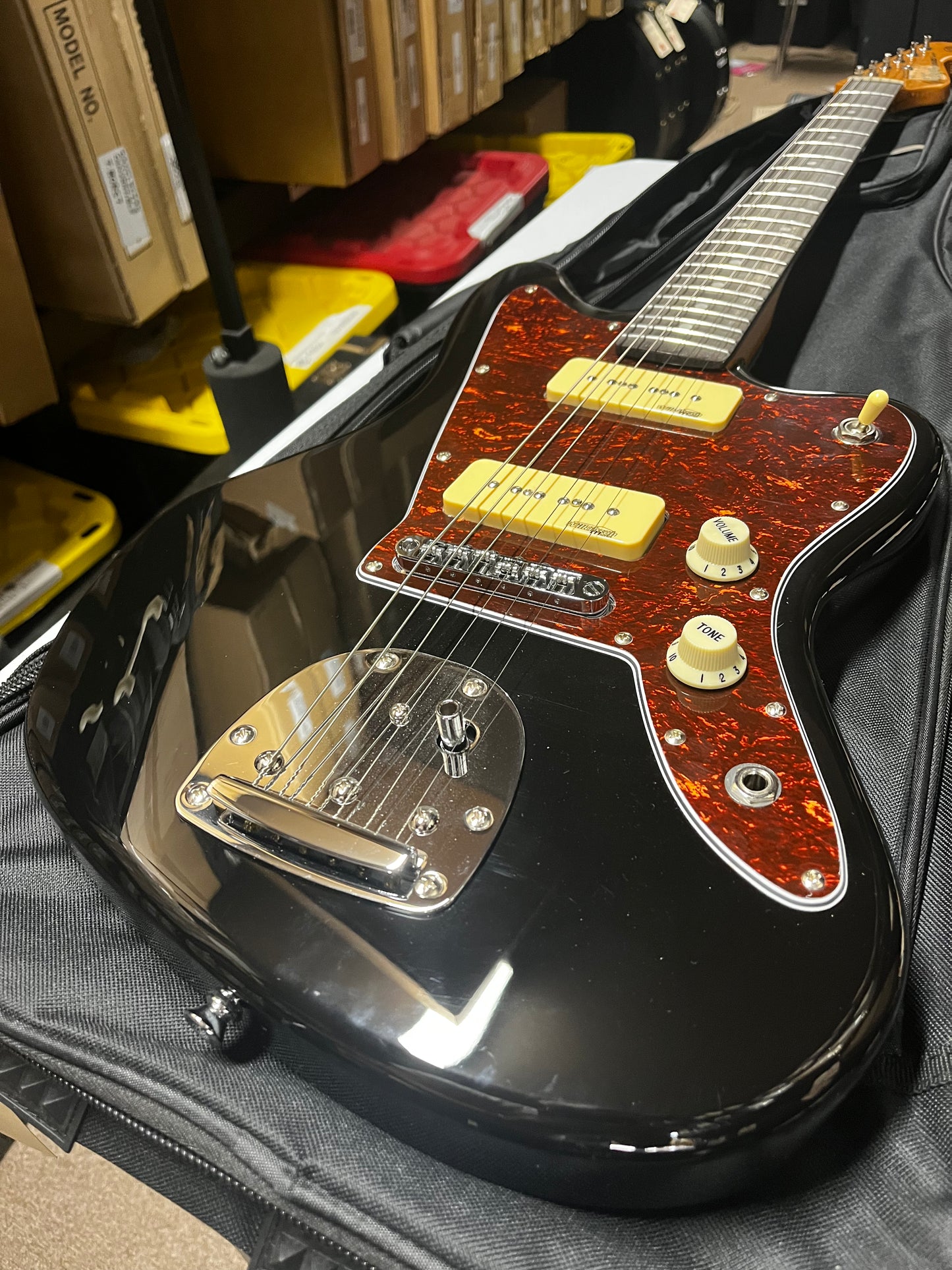 Vintage V65 Reissued Series Electric Guitar ~ Boulevard Black - Mint Used