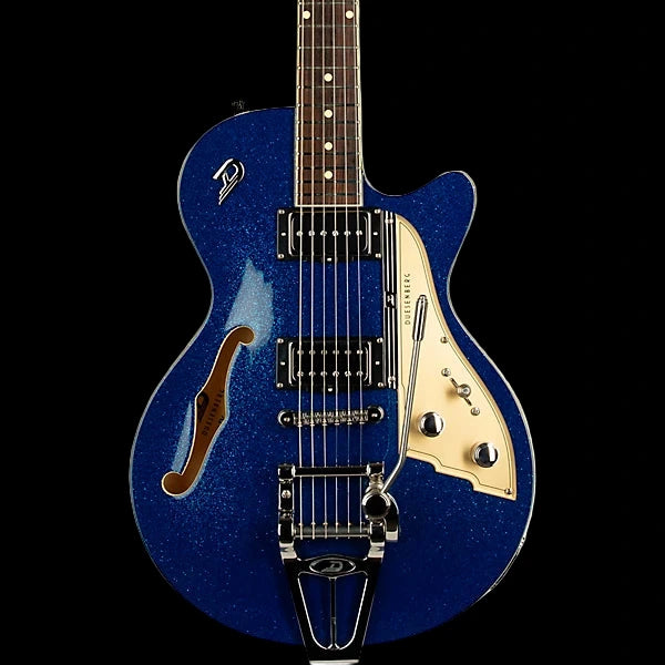 Duesenberg Starplayer TV Blue Sparkle with case