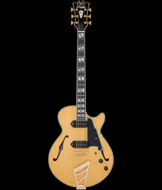 D'Angelico Deluxe SS Baritone Satin Honey Electric Guitar