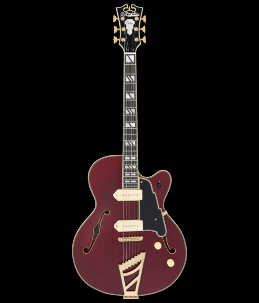 D'Angelico Deluxe 59 Satin Trans Wine Electric Guitar