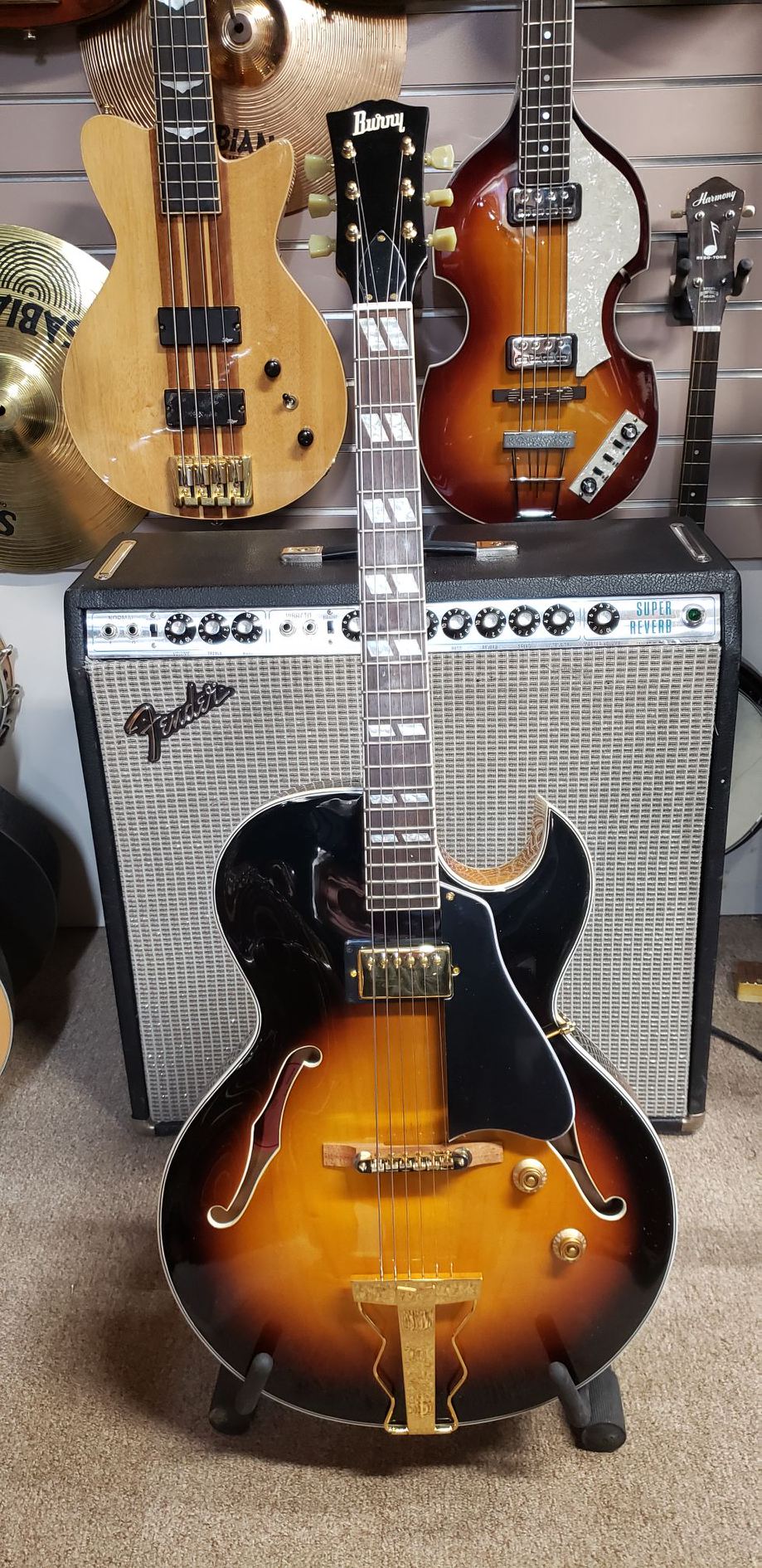 Burny RFA 75 Sunburst Shortscale Jazz Electric Guitar – The Guitar