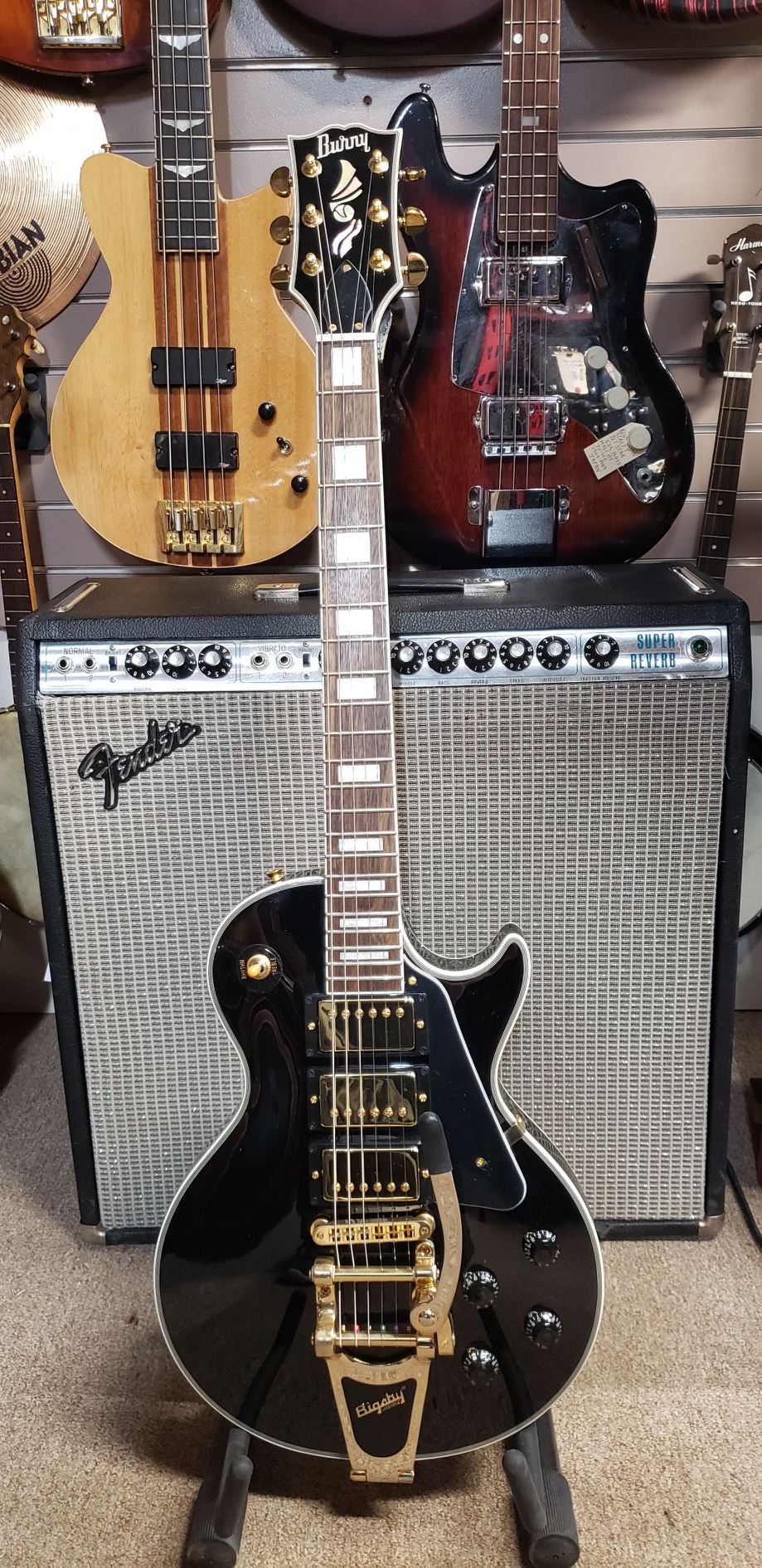 Burny RLC-85 Black Electric Guitar – The Guitar Boutique