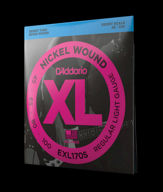 D'Addario EXL170S - Nickel Round Wound SHORT SCALE 45-100