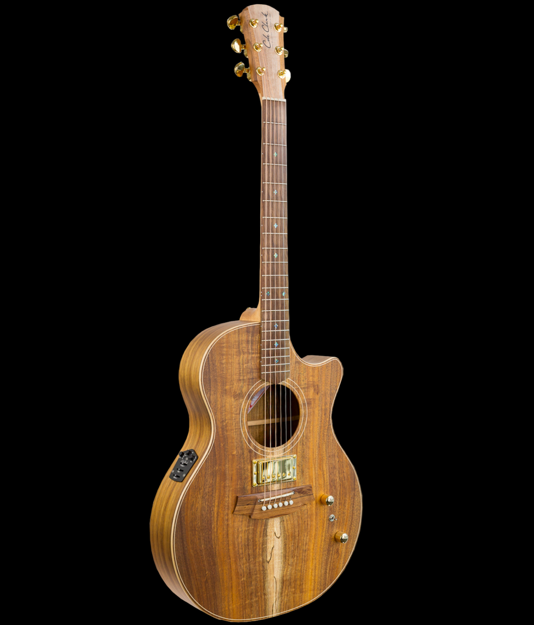 Cole Clark True Hybrid Thinline CCTL2EC-BLBL-HUM Acoustic Guitar