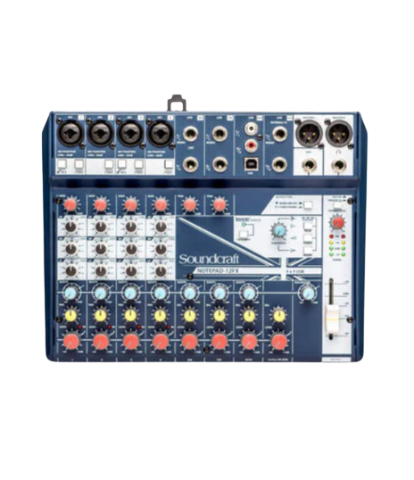 Soundcraft Notepad-12FX Small-Format Analog Mixer with USB I/O and Soundcraft Notepad-12FX Small-Format Analog Mixer with USB I/O and