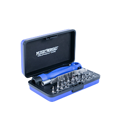 MusicNomad Premium Guitar Tech Screwdriver and Wrench Set - 26 pc