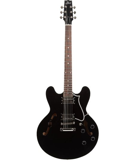 The Heritage H535 Semi Hollow Body Ebony Electric Guitar The