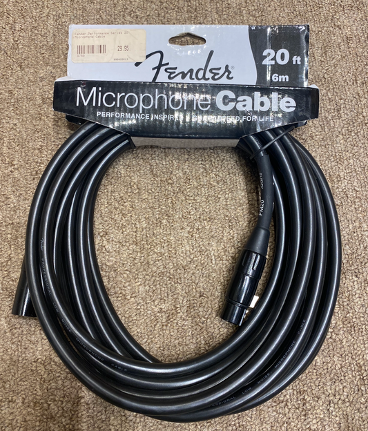 Fender Performance Series 20' Microphone Cable
