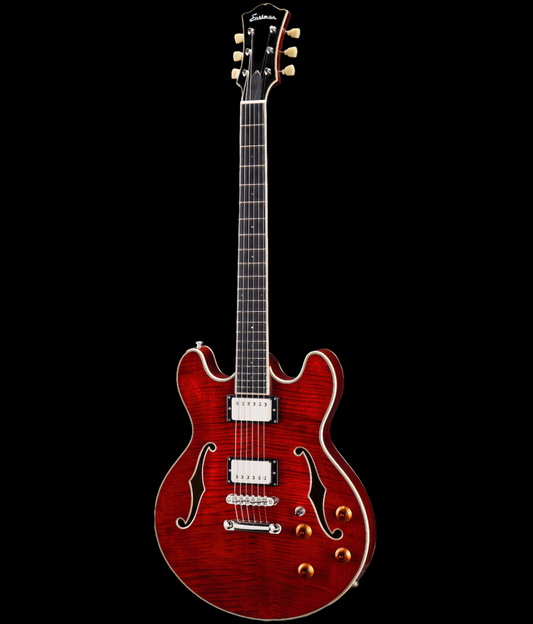 Eastman T185MX Thinline Hollowbody Classic Finish Electric Guitar