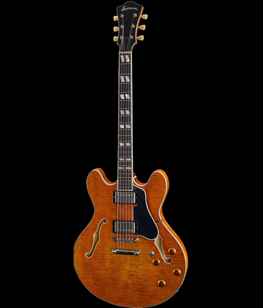 Eastman T59/v-AMB Semi Hollow Antique Amber Electric Guitar