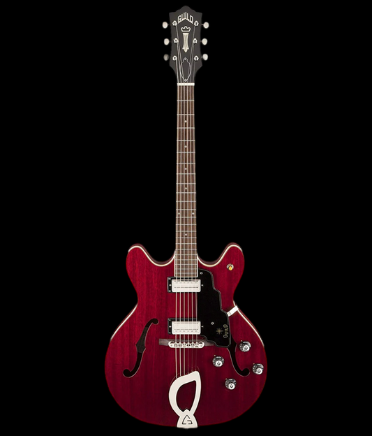 Guild Starfire IV Harp Tail Electric Guitar-Cherry Red