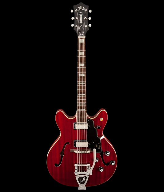 Guild Starfire V Electric Guitar-Cherry Red