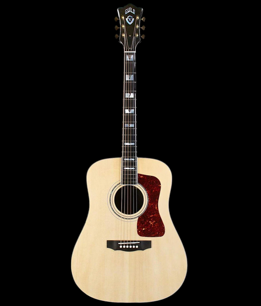Guild D-55 Dreadnaught Acoustic Guitar-Natural