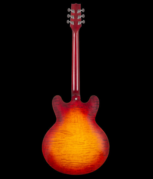 Heritage Custom Core H-535 Semi-Hollow Dark Cherry Sunburst Electric Guitar