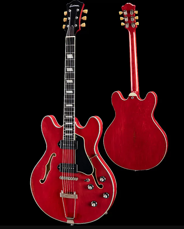 Eastman T64/V-T-RD Semi Hollow Vintage Red Electric Guitar