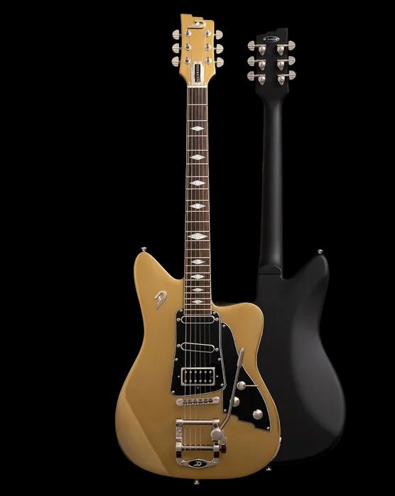Duesenberg Paloma Hanover Gold Guitar with Custom Line case