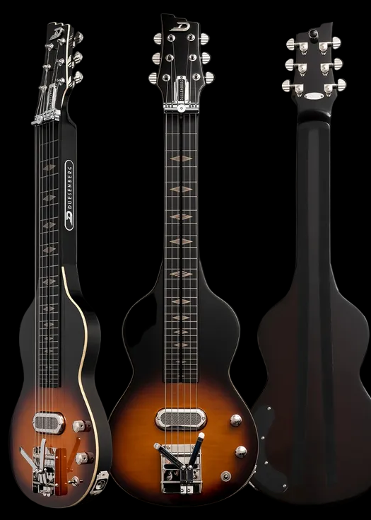 Duesenberg Kalico lap steel guitar with Custom Line case - Tobacco Burst
