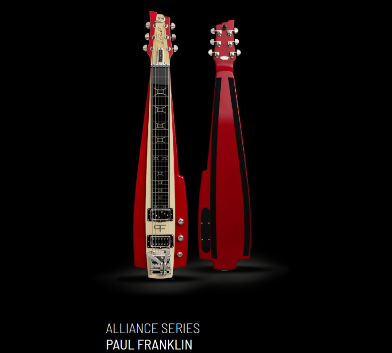 Duesenberg Alliance Series - Lap Steel - Paul Franklin Red with Case