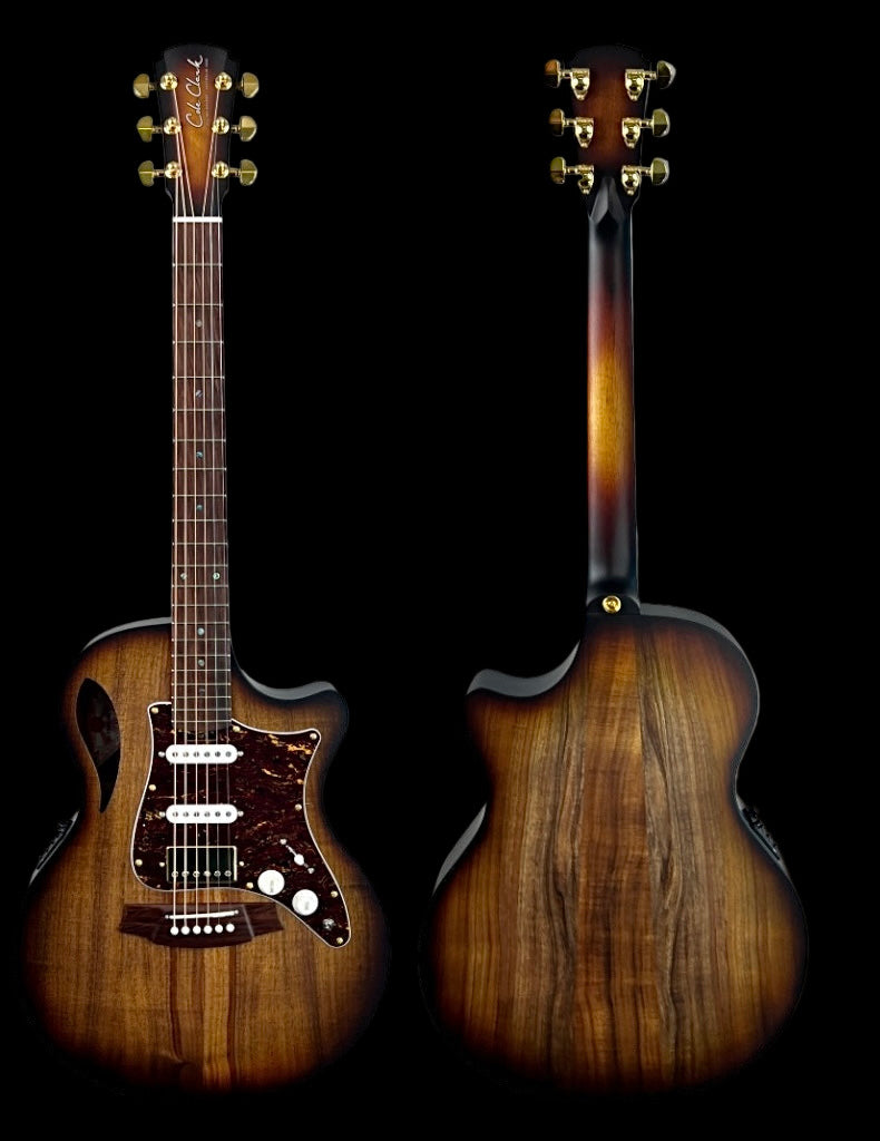 Cole Clark True Hybrid TL2EC-BLBL-HSS-SUN Sunburst Acoustic Guitar