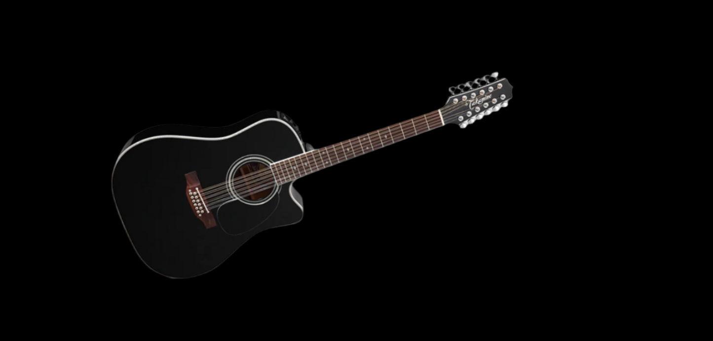 Takamine - EF381SC 12 String - Black Acoustic/Electric