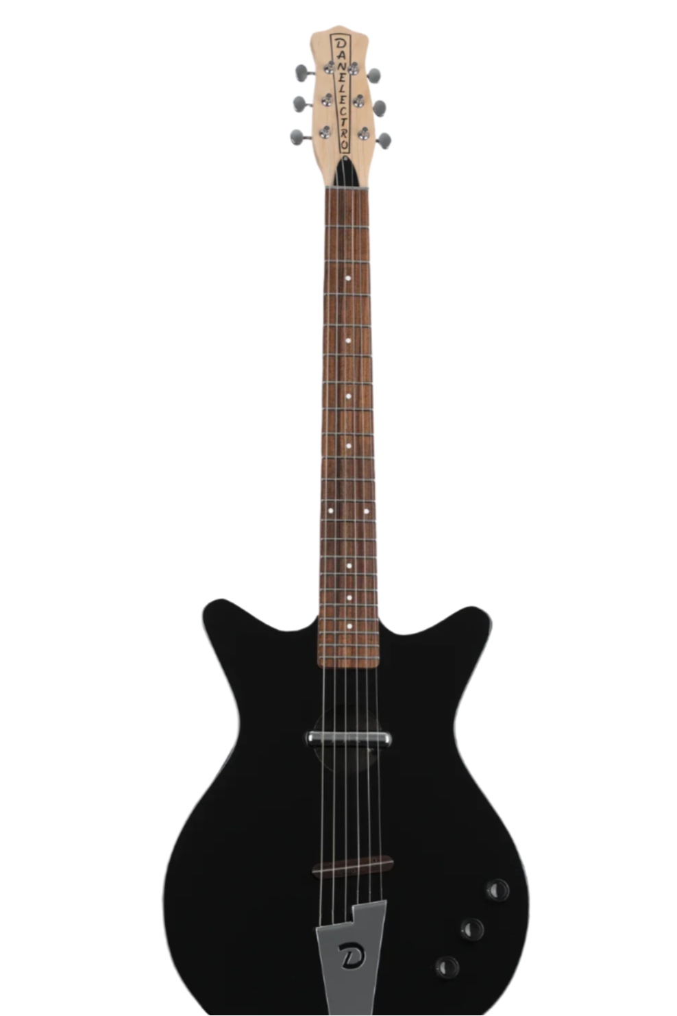 Danelectro Convertible Acoustic Electric Guitar in Black NOS