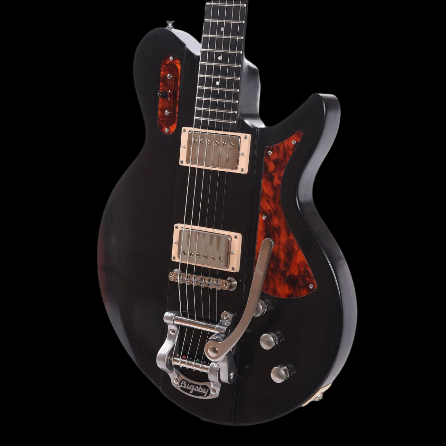 Eastman Juliet V-B-BK Antique Black Varnish w/Bigsby
