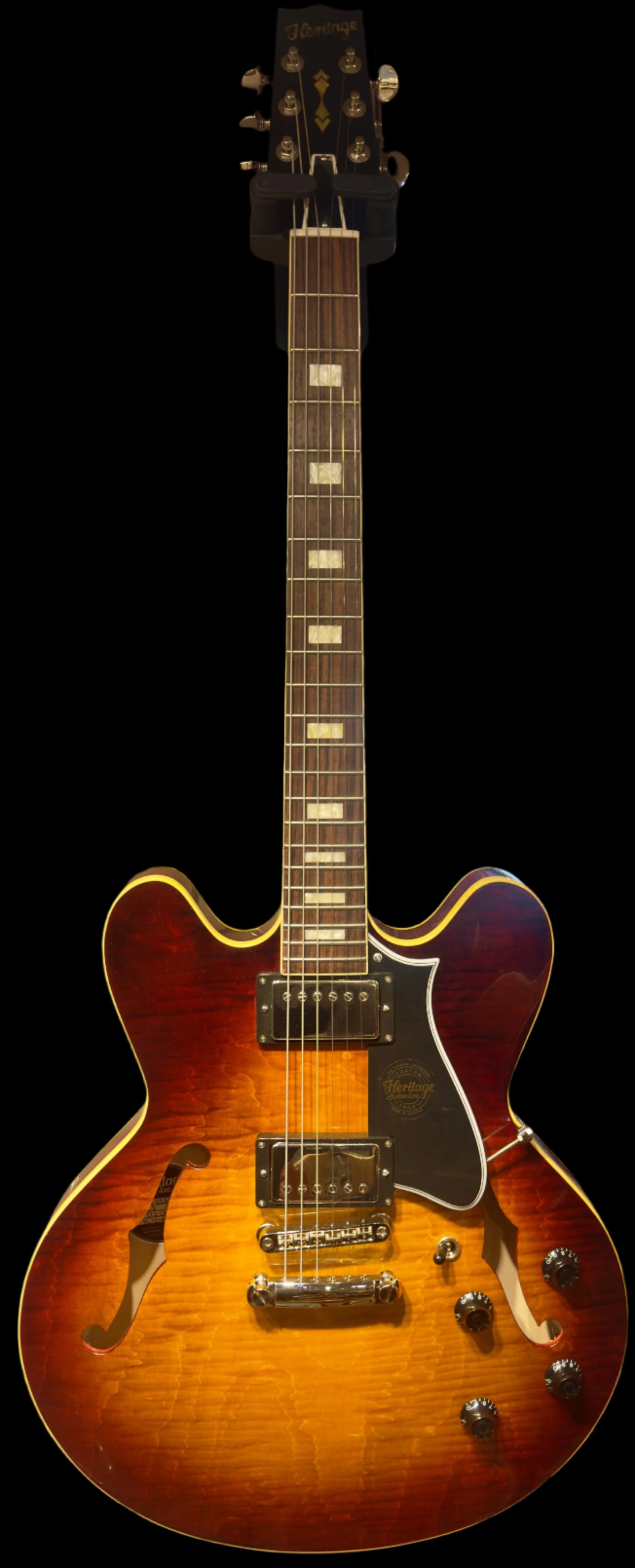 Heritage Custom Core H-535 Semi-Hollow Dark Cherry Sunburst Electric Guitar