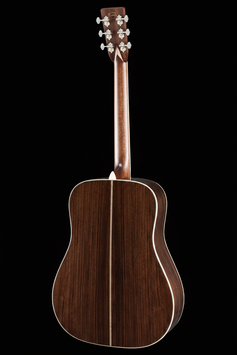 Eastman E20D-TC-LSH Acoustic Guitar - Rear View