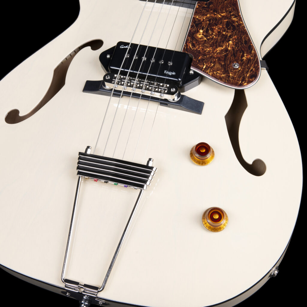 Godin 5th Ave TL Kingpin P90 Trans Cream HG Electric Guitar