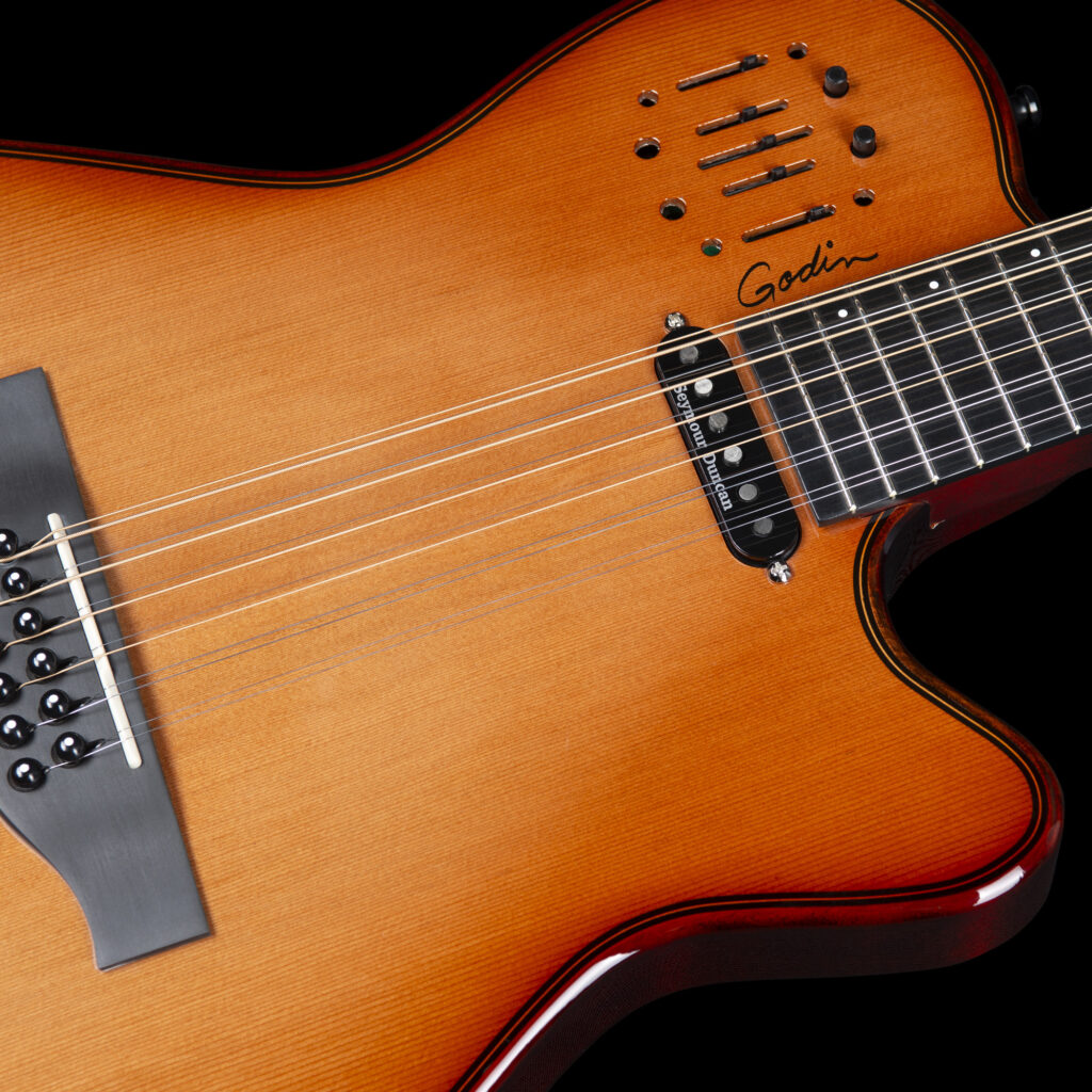 Godin A12 Ultra Dix Lightburst Electric Acoustic Guitar
