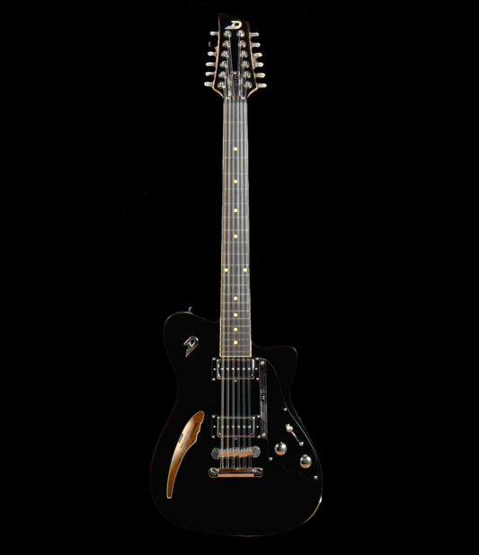Duesenberg Caribou 12 String Black with Case