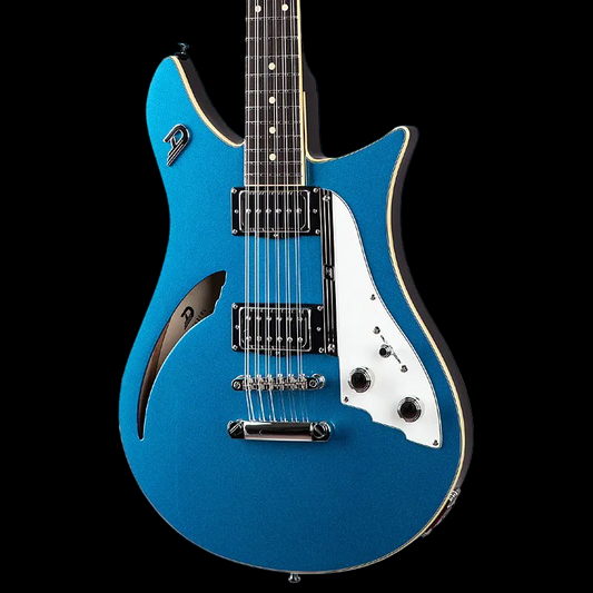 Duesenberg Double Cat 12 String Catalina Blue Electric Guitar with Gig Bag