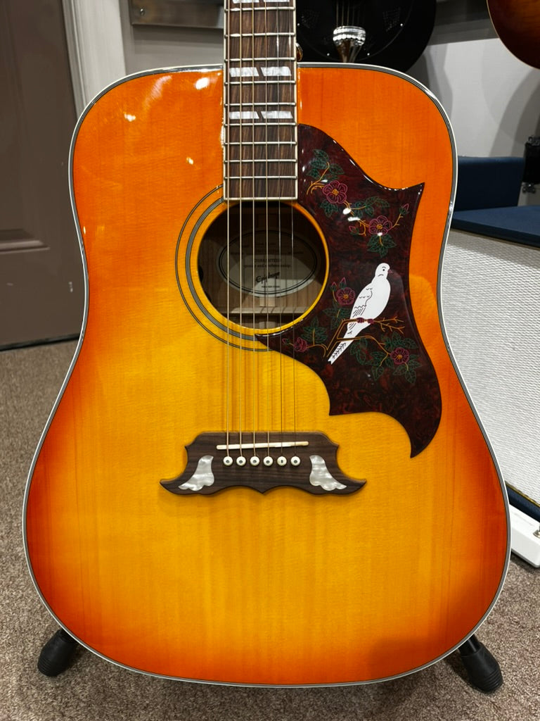 Epiphone Dove Studio Acoustic Electric - Violin Burst - Mint