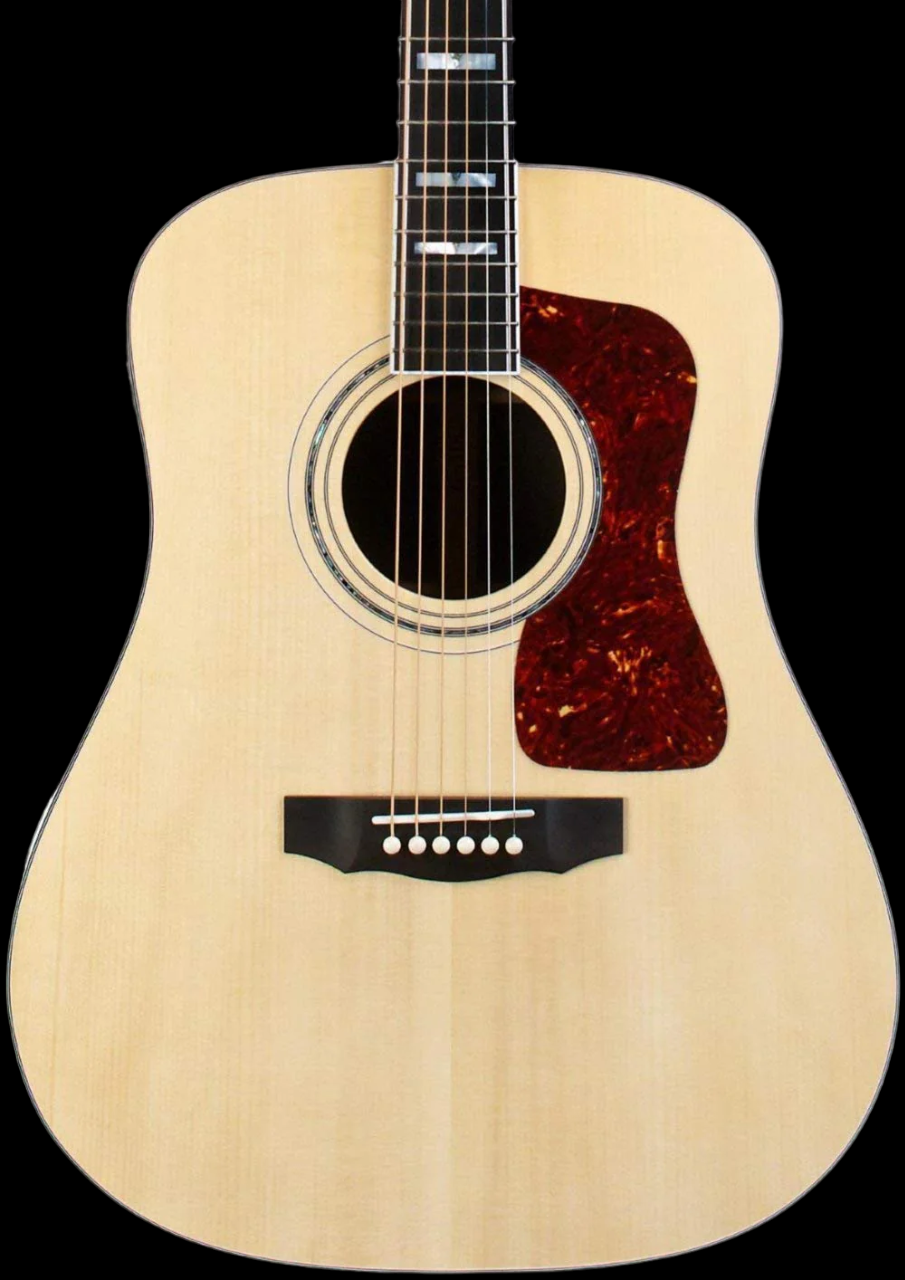 Guild D-55 Dreadnaught Acoustic Guitar-Natural