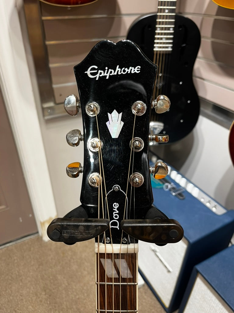 Epiphone Dove Studio Acoustic Electric - Violin Burst - Mint